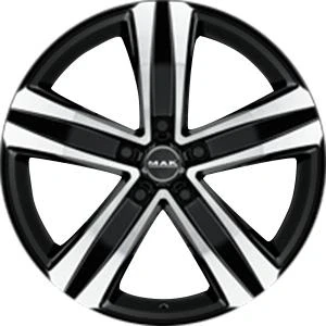 Bilde av MAK Stone5 Black Machined Face 7.5x18 5/108 ET45 B63.4