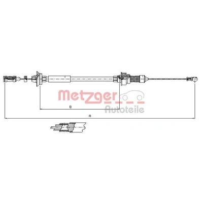 Bilde av METZGER 1173.7 Gasskabel COFLE