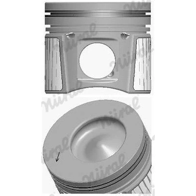 Bilde av NÜRAL 87 437000 10 Motorstempel 82,5mm med kolberingbærer, for trapesstempelstang FORD: Transit Connect Mk1 Van