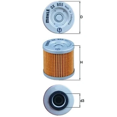 Bilde av MAHLE ORIGINAL OX 805 Oljefilter Filterinnsats