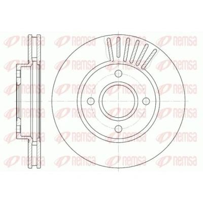 Bilde av REMSA 6211.10 Bremseskiver framaksel 260, 260 24 4 ventilert FORD: SCORPIO 1, MONDEO 1 Kombi