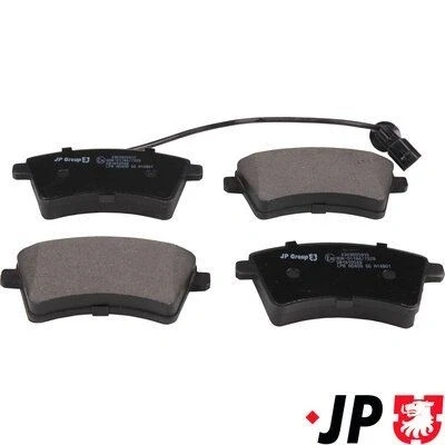 Bilde av JP GROUP 4363605910 Bremseklosser framaksel med integrert slitasjevarselkontakt RENAULT: Kangoo II Express, / Grand