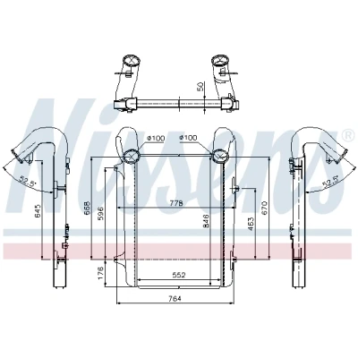 Bilde av Intercooler NISSENS 97059
