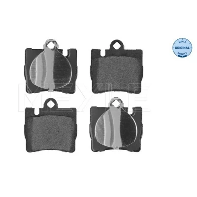 Bilde av MEYLE 025 230 7815 Bremseklosser ORIGINAL Quality bakaksel klargjort for slitasjeindikator med antihyle blikk MERCEDES BENZ: S Klasse Sedan