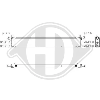 Bilde av DIEDERICHS DCM3890 Radiator Aluminium 600 90 22 Automatisk girkasse