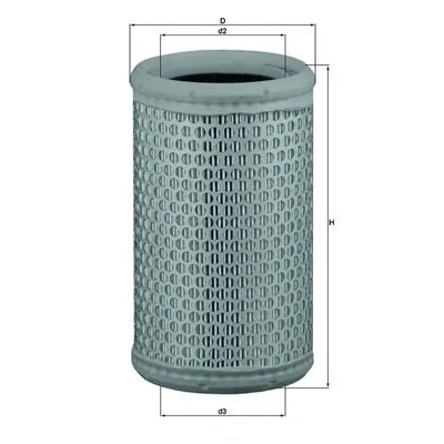 Bilde av MAHLE ORIGINAL LX 646/1 Luftfilter 179,5 107,0 Filterinnsats RENAULT: Kangoo I, I Express, CLIO 2, NISSAN: Kubistar Van
