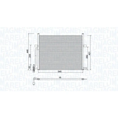 Bilde av MAGNETI MARELLI 350203776000 Kondensator 545x421x16 421 545 16 BMW: 3 Sedan, X3