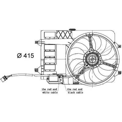 Bilde av MAHLE ORIGINAL CFF 30 000S Kjølevifte 398 12 elektrisk med ramme MINI: Hatchback