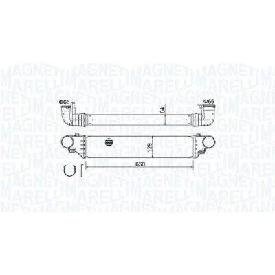 Bilde av MAGNETI MARELLI 351319204640 Ladeluftkjøler MERCEDES BENZ: C Klasse Sedan