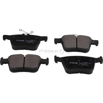 Bilde av JP GROUP 1163708610 Bremseklosser bakaksel ekskl. slitasjevarselkontakt VOLKSWAGEN: Golf 7, Tiguan I, Passat B8 Variant, AUDI: A3 Sportback, Sedan