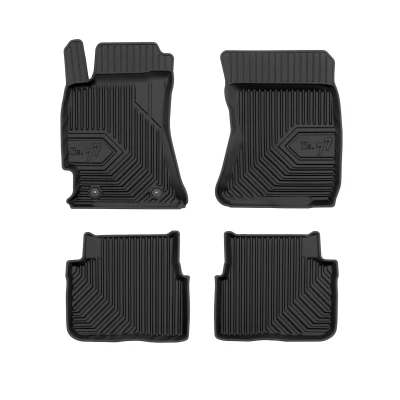 Bilde av FROGUM No. 77 77408562 Gulvmatte sett gummi foran og bak 4 svart Skreddersydd SUBARU: Forester III