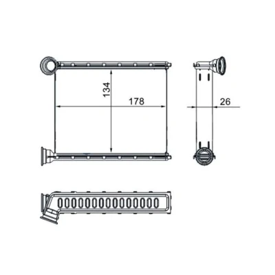 Bilde av MAHLE ORIGINAL AH 272 000S Varmeveksler