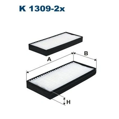 Bilde av FILTRON K 1309 2x Kupéfilter Partikkelfilter 236 97 25 SSANGYONG: Actyon Sports I Pick up, Kyron
