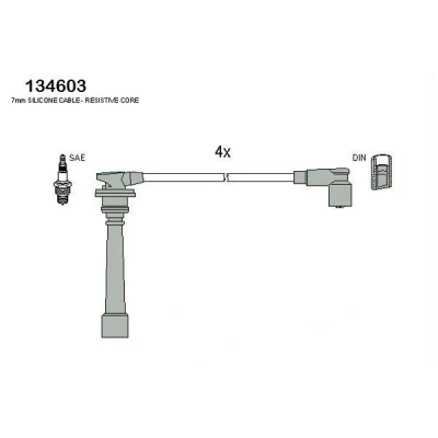 Bilde av HITACHI 134603 Pluggledninger HYUNDAI: Getz, Elantra III Hatchback, ACCENT 1