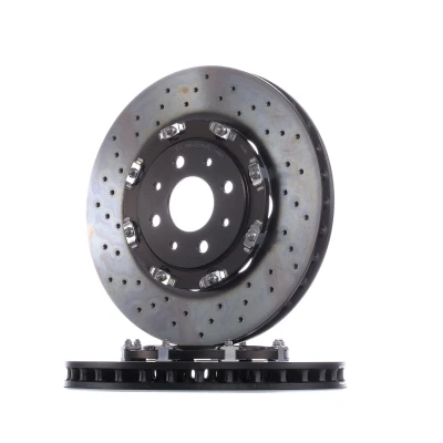 Bilde av BREMBO TWO PIECE FLOATING DISCS LINE 09.B085.13 Bremseskiver 305 28 4 perforert / ventilert, todelt bremseskive belagt med skruer