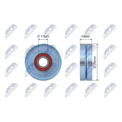 Bilde av Strammerull, kilerem med ribber, audi a4 b6, b6 avant, b7, b7 a6 c6, c6 a8 d3, 06C 903 133 C