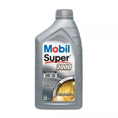 Bilde av Mobil Super 3000 Formula V 0W 30 1l Motorolje 156203 VOLKSWAGEN: Touran I, Tiguan Transporter 5, BMW: X5, 5 Touring, Sedan