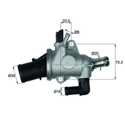 Bilde av MAHLE ORIGINAL TI 174 88 Termostat ALFA ROMEO: 156 Sportwagon