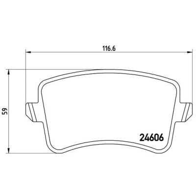Bilde av BREMBO P 85 100 Bremseklosser ekskl. slitasjevarselkontakt med bremsecaliperskruer tilbehør AUDI: A5 B8 Sportback, Q5, Coupé