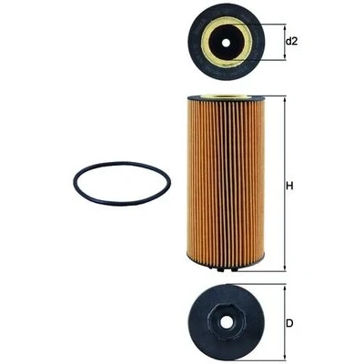 Bilde av MAHLE ORIGINAL OX 987D Oljefilter Filterinnsats MERCEDES BENZ: ATEGO 3