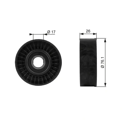 Bilde av GATES T38015 Styrerulle BOOST DN CVT Belt