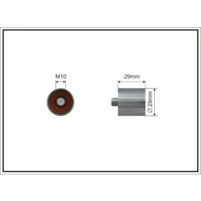 Bilde av Styrerulle kilerem tannrem, audi,seat,skoda,vw, 06B 109 244