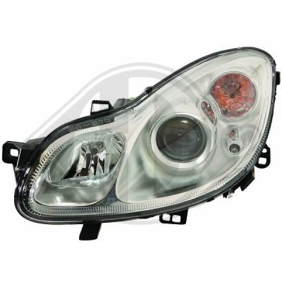 Bilde av DIEDERICHS 1606083 Frontlykter venstre W5W, PY21W, H7/H7 Halogen med blinklys for høyrekjøring motor høydejustering hovedlys