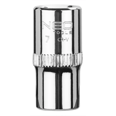 Bilde av NEO TOOLS 08 225 Pipenøkkelinnsats 1/4 3124 7 mm Krom vanadium stål SuperLock