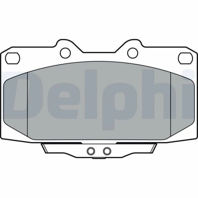 Bilde av DELPHI LP3409 Bremseklosser med akustisk slitasjevarsel uten antiskrike blikk tilbehør TOYOTA: Yaris III Hatchback