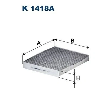 Bilde av FILTRON K 1418A Kupéfilter Karbonfilter 289 245 36 VOLVO: XC40, POLESTAR: Polestar 2