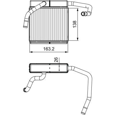 Bilde av Varmeutveksler, kupevarme, ford ranger, mazda b serie, bt 50 flak/chassi, pick up, 3943167, UJ0861A10, UJ08 61 A10, XM3418476CA