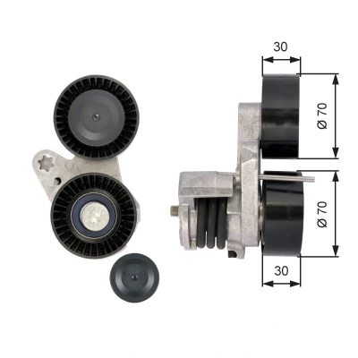 Bilde av GATES FleetRunner Micro V Kit T39114 Strammerull BMW: 5 Sedan, 3 Touring, Coupé