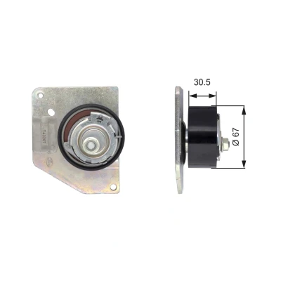 Bilde av GATES T43207 Strammerull, tannrem Tru Power RENAULT: GRAND SCENIC 3