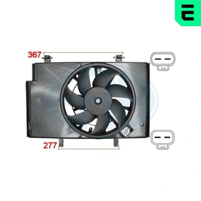 Bilde av ERA 352069 Kjølevifte 12 230 FORD: FIESTA 6