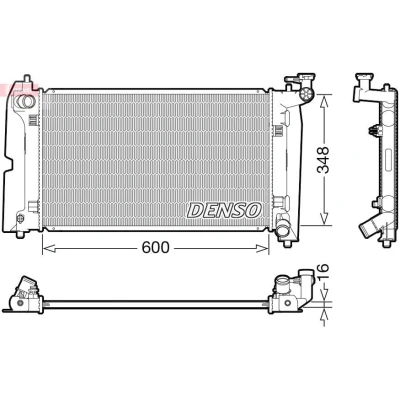 Bilde av DENSO DRM50110 Radiator 599 353 16 TOYOTA: Avensis II Station Wagon, Corolla IX Wagon