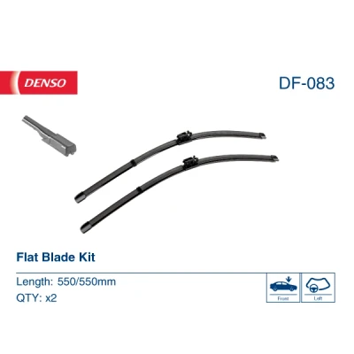 Bilde av Vindusvisker Denso DF 083 Flatt viskeblad MERCEDES BENZ: C Klasse T modell, GLC SUV, EQC