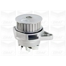 Bilde av GRAF PA603 Vannpumpe 27 med tetningsring mekanisk stålplate 57,288 for tannremdrift VOLKSWAGEN: GOLF 3, Polo IV Hatchback, SKODA: Octavia 1 Combi