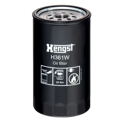 Bilde av HENGST FILTER H361W Oljefilter M22x1,5 Påskruingsfilter