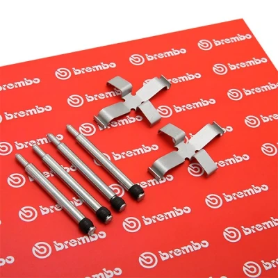 Bilde av BREMBO A 02 315 Tibehørsett, skivebremse belegg VOLVO: 240 Sedan, 940 II Stasjonsvogn