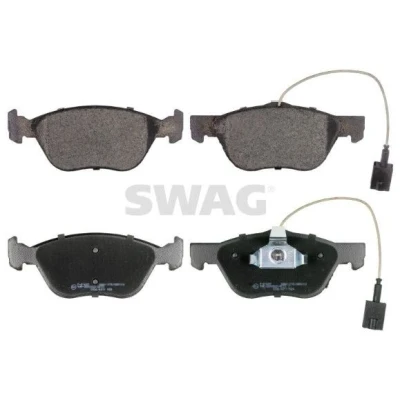 Bilde av SWAG 74 91 6849 Bremseklosser framaksel inkl. slitasjevarselkontakt med kolbleklips ALFA ROMEO: 156 Sportwagon, 147, FIAT: Punto II Hatchback