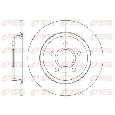 Bilde av REMSA 6712.00 Bremseskiver bakaksel 279,9, 279,9 10,9 5 fullt ut VOLVO: V50, C30, S40 II, FORD: Focus 2 Kombi, 2, C Max