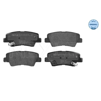 Bilde av MEYLE 025 249 3415/W Bremseklosser ORIGINAL Quality bakaksel med akustisk slitasjevarsel antihyle blikk HYUNDAI: Tucson, KIA: Optima / K5