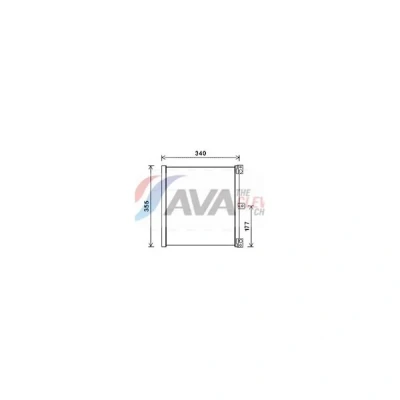 Bilde av PRASCO PR5088 Kondensator 15 Aluminium 300 R 134a