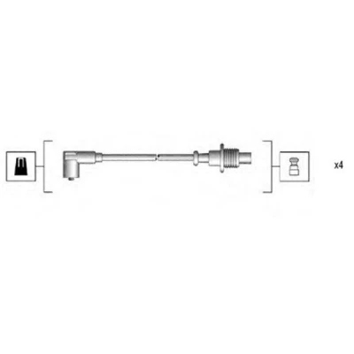 Bilde av MAGNETI MARELLI 941135160703 Pluggledninger PEUGEOT: 405 I Sedan