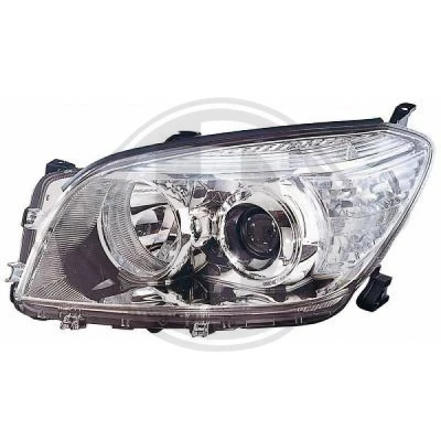 Bilde av DIEDERICHS 6687081 Frontlykter venstre H11, HB3 krom TOYOTA: RAV4 III SUV