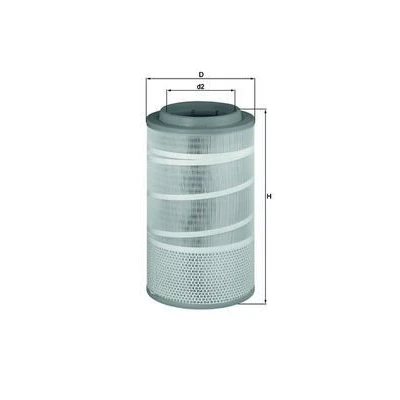 Bilde av MAHLE ORIGINAL LX 1457 Luftfilter 475,0 267,0 Filterinnsats