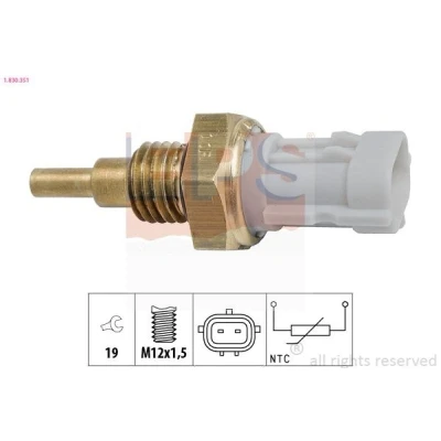 Bilde av FACET 7.3351 Sensor, kjølemiddeltemperatur Made in Italy OE Equivalent SUBARU: Impreza III Hatchback