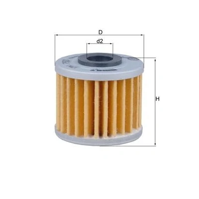Bilde av MAHLE ORIGINAL OX 793 Oljefilter Filterinnsats