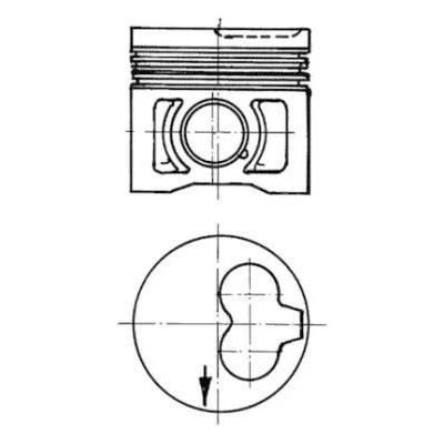 Bilde av KOLBENSCHMIDT 91386620 Motorstempel 80,01