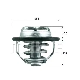 Bilde av MAHLE ORIGINAL TX 122 82 Termostat med tetning OPEL: Vectra C Caravan, CC, Astra G SAAB: 9 3 Sedan, ALFA ROMEO: 159 Sportwagon